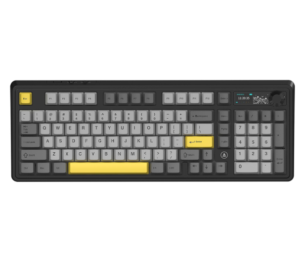 Ajazz AK980 V2 Gift Switch V2 Black Gray Yellow z ekranem - 1536371 - zdjęcie 2